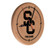 University of Southern California Solid Wood Engraved Clock Image 1