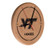 Virginia Tech University Solid Wood Engraved Clock Image 1