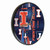 University of Illinois Solid Wood Clock Image 1