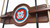 United States Coast Guard Cue Rack w/ Officially Licensed Team Logo (English Tudor) Image