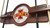 Iowa State University Cue Rack w/ Officially Licensed Team Logo (English Tudor) Image