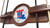 Louisiana Tech University Cue Rack w/ Officially Licensed Team Logo (English Tudor) Image