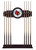 University of Louisville Cue Rack w/ Officially Licensed Team Logo (English Tudor) Image 1