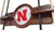 University of Nebraska Cue Rack w/ Officially Licensed Team Logo (English Tudor) Image