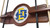 South Dakota State Cue Rack w/ Officially Licensed Team Logo (English Tudor) Image