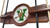 University of Vermont Cue Rack w/ Officially Licensed Team Logo (English Tudor) Image