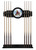 Arizona Coyotes Cue Rack w/ Officially Licensed Team Logo (Black) Image 1