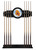 Arizona State University (Sparky) Cue Rack w/ Officially Licensed Logo (Black) Image 1