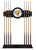Ferris State University Cue Rack w/ Officially Licensed Team Logo (Black) Image 1