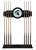 Michigan State University Cue Rack w/ Officially Licensed Team Logo (Black) Image 1