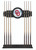 University of Oklahoma Cue Rack w/ Officially Licensed Team Logo (Black)