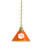 Clemson Billiard Light w/ Tigers Logo - Pendant (Brass) Image 1