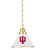 Indiana Billiard Light w/ Hoosiers Logo - Pendant (Brass) Image 1