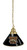 Western Michigan Billiard Light w/ Broncos Logo - Pendant (Brass) Image 1