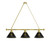 United States Army Billiard Light w/ Military Logo - 3 Shade (Brass) Image 1