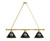 Bemidji State Billiard Light w/ Beavers Logo - 3 Shade (Brass) Image 1