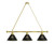 Colorado Billiard Light w/ Buffaloes Logo - 3 Shade (Brass) Image 1