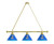 Creighton Billiard Light w/ Bluejays Logo - 3 Shade (Brass) Image 1