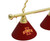 Iowa State Billiard Light w/ Cyclones Logo - 3 Shade (Brass)