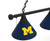 Michigan Billiard Light w/ Wolverines Logo - 3 Shade (Brass) Image