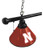 Nebraska Billiard Light w/ Cornhuskers Logo - 3 Shade (Brass) Image