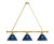Nashville Billiard Light w/ Predators Logo - 3 Shade (Brass) Image 1