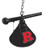 Rutgers Billiard Light w/ Scarlet Knights Logo - 3 Shade (Brass) Image