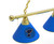 St Louis Billiard Light w/ Blues Logo - 3 Shade (Brass) Image 2