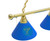 St Louis Billiard Light w/ Blues Logo - 3 Shade (Brass)