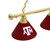 Texas A&M Billiard Light w/ Aggies Logo - 3 Shade (Brass)