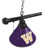 Washington Billiard Light w/ Huskies Logo - 3 Shade (Brass) Image