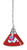 Fresno State Billiard Light w/ Bulldogs Logo - Pendant (Chrome) Image 1