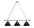 Anaheim Billiard Light w/ Ducks Logo - 3 Shade (Chrome) Image 1