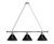 Arizona Billiard Light w/ Coyotes Logo - 3 Shade (Chrome) Image 1
