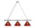 Arizona State Billiard Light w/ Sun Devils Logo - 3 Shade (Chrome) Image 1