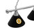 Boston Billiard Light w/ Bruins Logo - 3 Shade (Chrome)