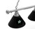 Dallas Billiard Light w/ Stars Logo - 3 Shade (Chrome) Image 1