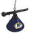 Kent State Billiard Light w/ Golden Flashes Logo - 3 Shade (Chrome) Image