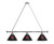 Miami Billiard Light w/ Redhawks Logo - 3 Shade (Chrome) Image 1
