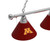 Minnesota Billiard Light w/ Golden Gophers Logo - 3 Shade (Chrome)