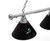 San Jose Billiard Light w/ Sharks Logo - 3 Shade (Chrome) Image 2