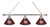 Texas A&M Billiard Light w/ Aggies Logo - 3 Shade (Chrome) Image 1