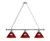 Virginia Tech Billiard Light w/ Cavaliers Logo - 3 Shade (Chrome) Image 1