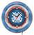 19" United States Coast Guard Clock w/ Double Neon Ring Image 1