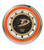 19" Anaheim Ducks Clock w/ Double Neon Ring Image 1