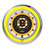 19" Boston Bruins Clock w/ Double Neon Ring Image 1