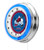 19" Colorado Avalanche Clock w/ Double Neon Ring Image 2