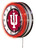 19" Indiana University Clock w/ Double Neon Ring Image