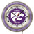 19" Kansas State University Clock w/ Double Neon Ring Image 1