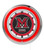 19" Miami University Clock w/ Double Neon Ring Image 1